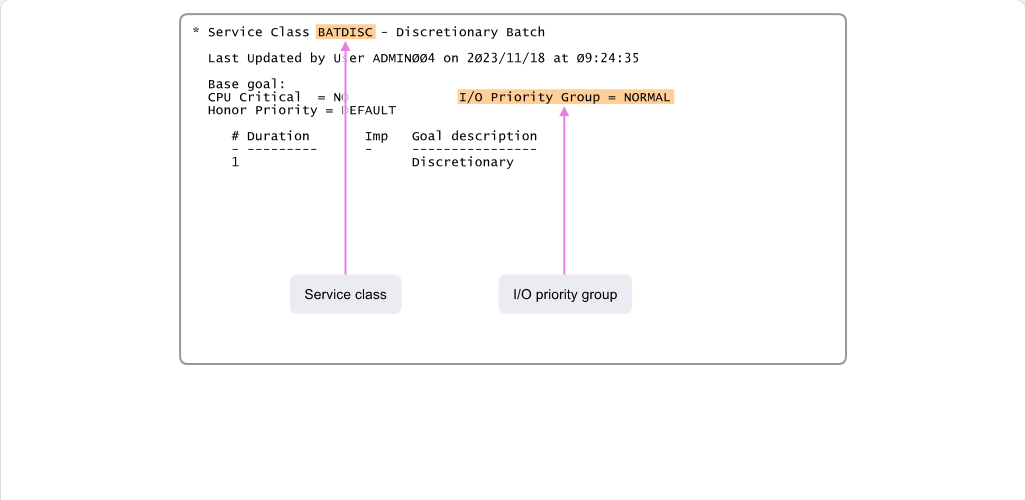 Workload Management and WLM How WLM Works: Workload Management and WLM - I/O Goals screenshot