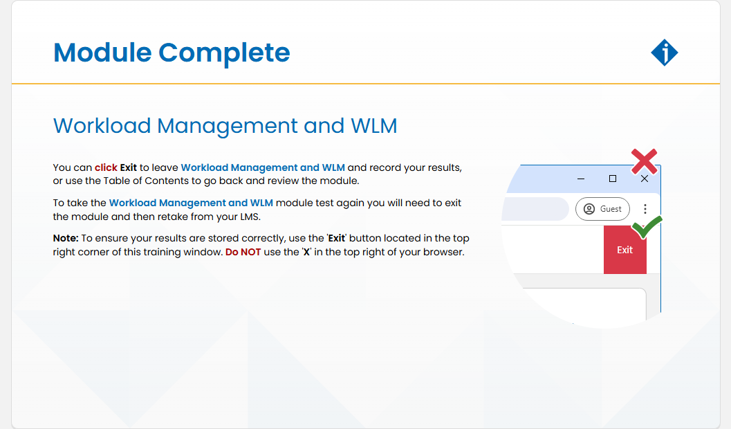 Workload Management and WLM Module Test: Workload Management and WLM - Module Complete screenshot